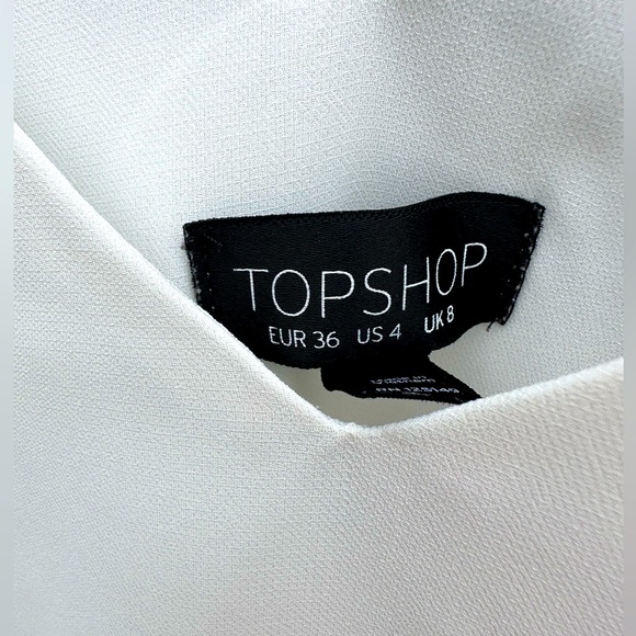 Topshop White Tank - Size 4 (EUR 36, UK 8) 🤍💕 - Picture 2 of 2